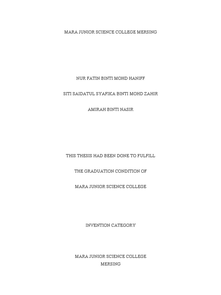 thesis sample mrsm thesis sample mrsm